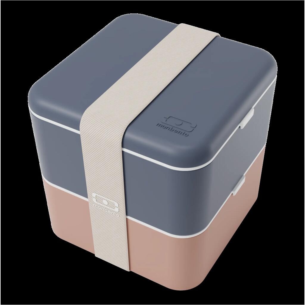 Lunch box 2x850ml - 1.7L|Adult|Office, picnic|Made in France|Square