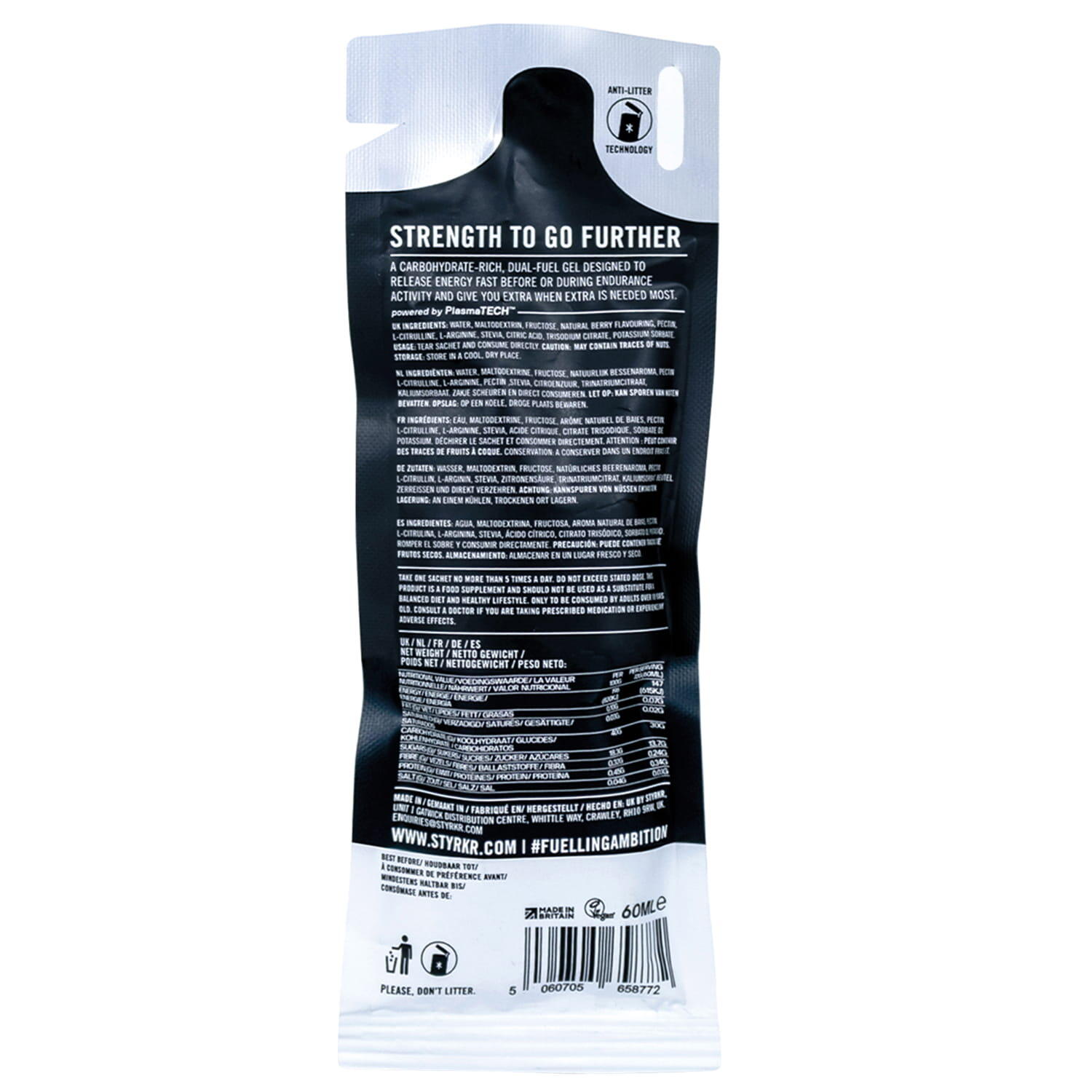 STYRKR Energiegels  72 g 2/7