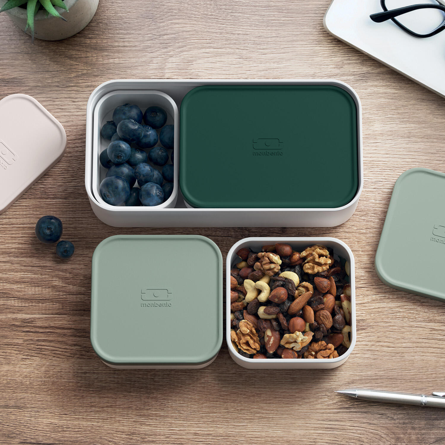 Boites compartiments pour boite repas Original|Bureau, pique-nique|Extra 3/4