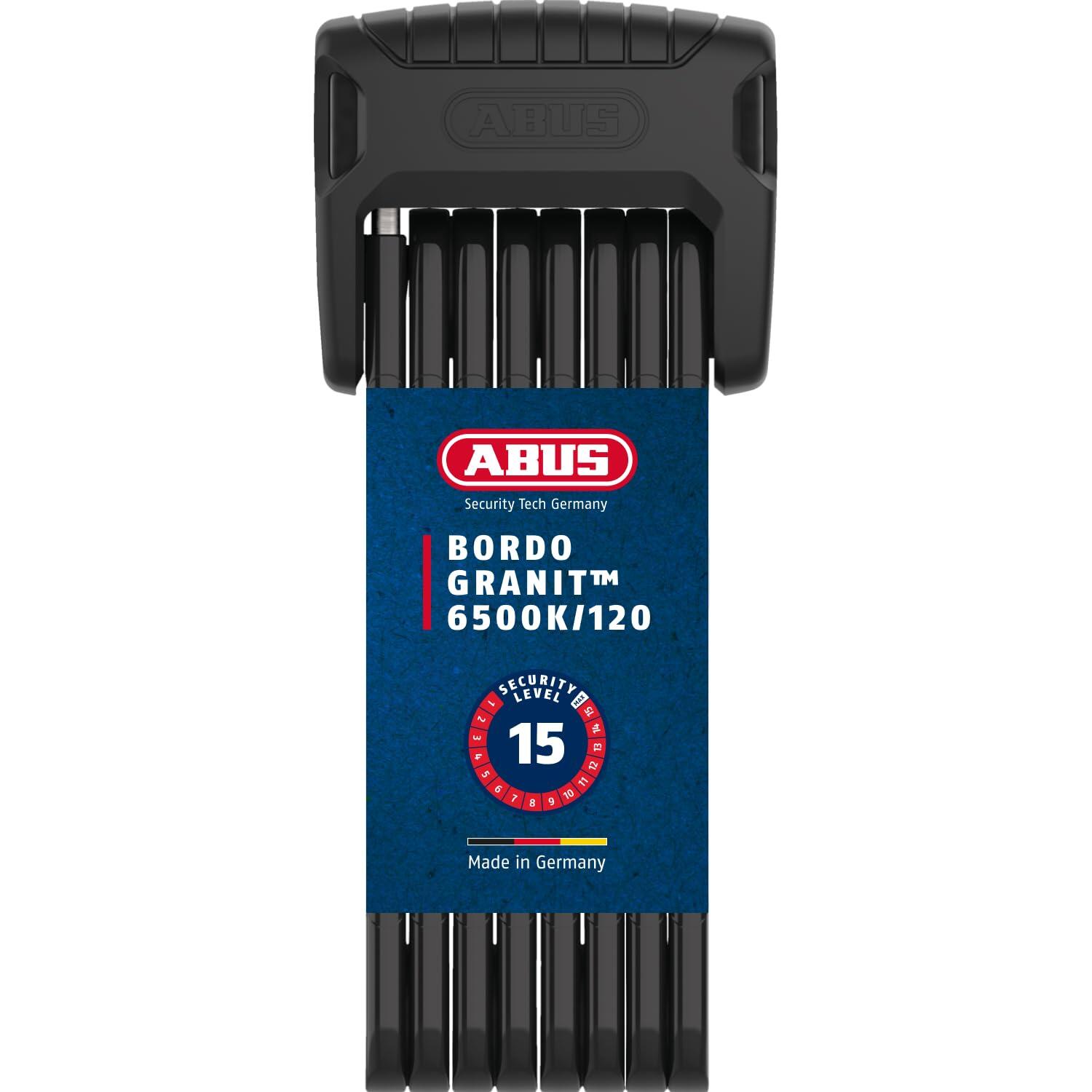Abus - Antivol Pliable + Support Abus Granit Xplus 6500k Sh - Verrou - Marron|noir - 90 - Decathlon