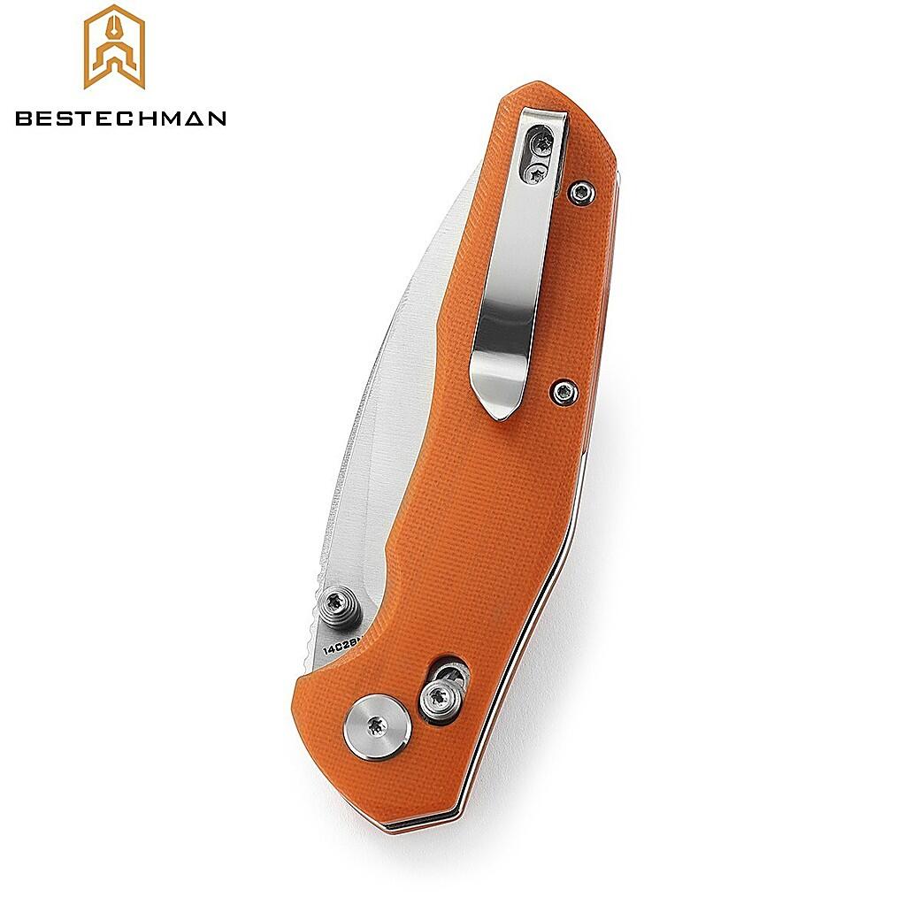 Bestechman Couteau de Poche Ronan Orange G10 14C28N 2/7