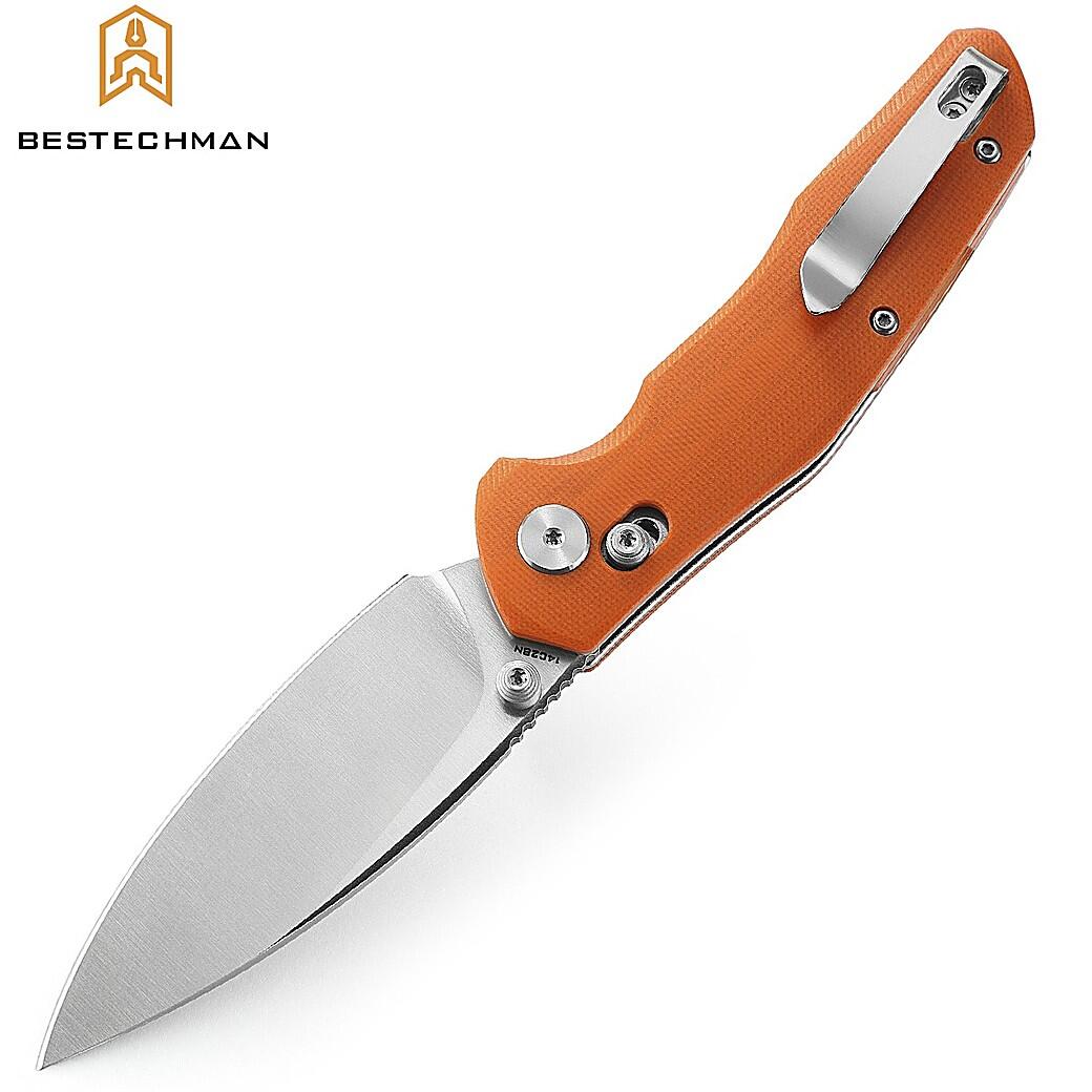 Bestechman Couteau de Poche Ronan Orange G10 14C28N 3/7