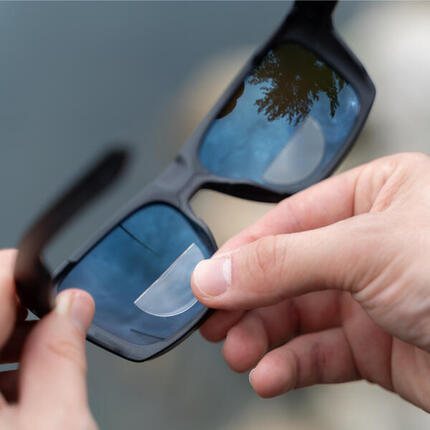 Lentilles bifocales hydro-adhésives pour lunettes de sport et masques +2.50