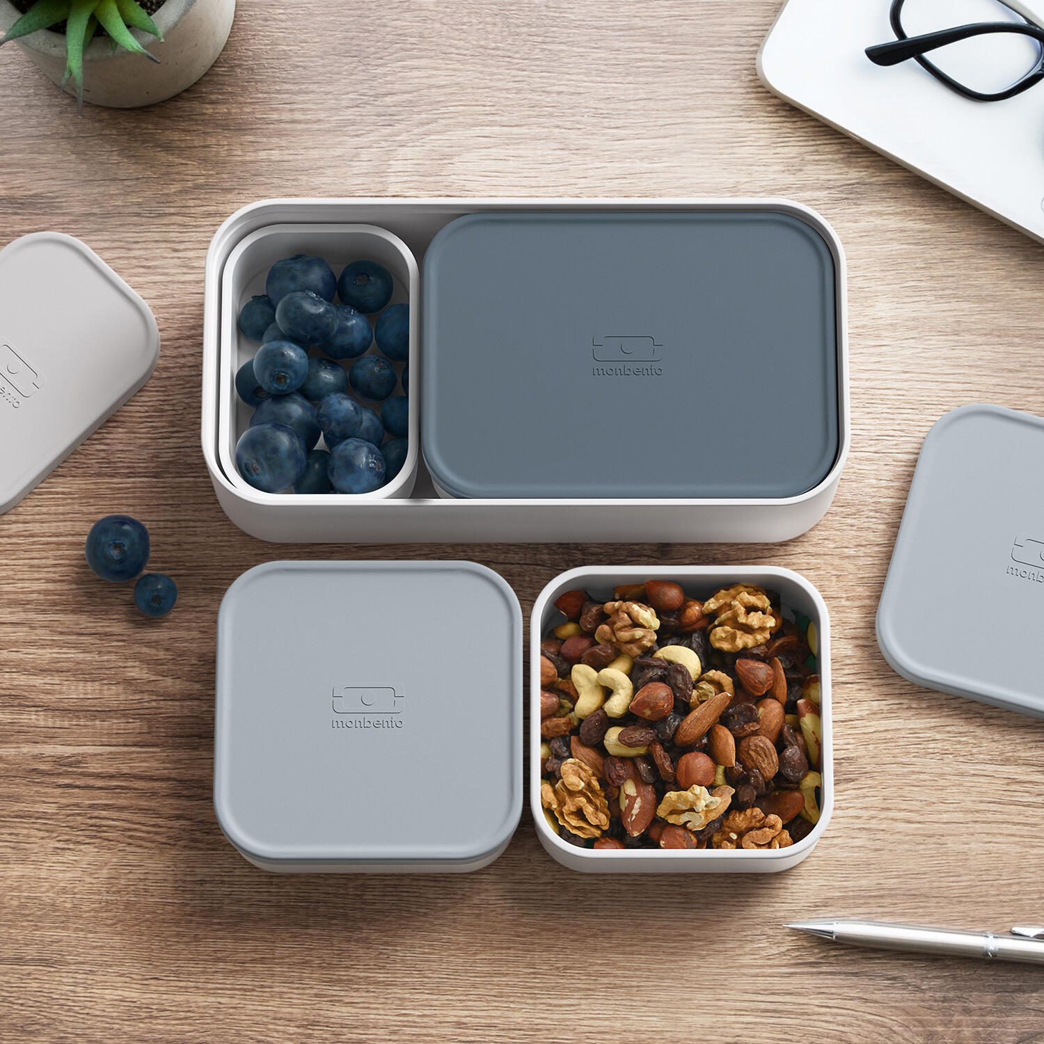 Boites compartiments pour boite repas Original|Bureau, pique-nique|Extra 3/4