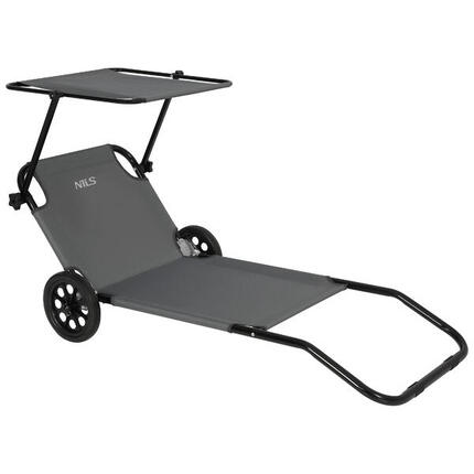 Liegestuhl mit Rädern und Sonnendach NC3307 NILS