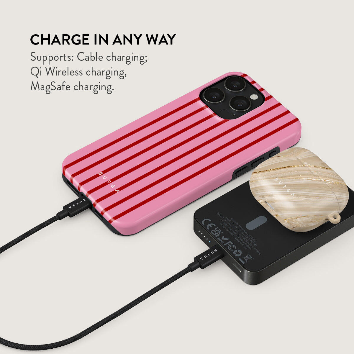 Powerbank BURGA MagSafe 10000 mAh favorite bikini/gunm 4/5