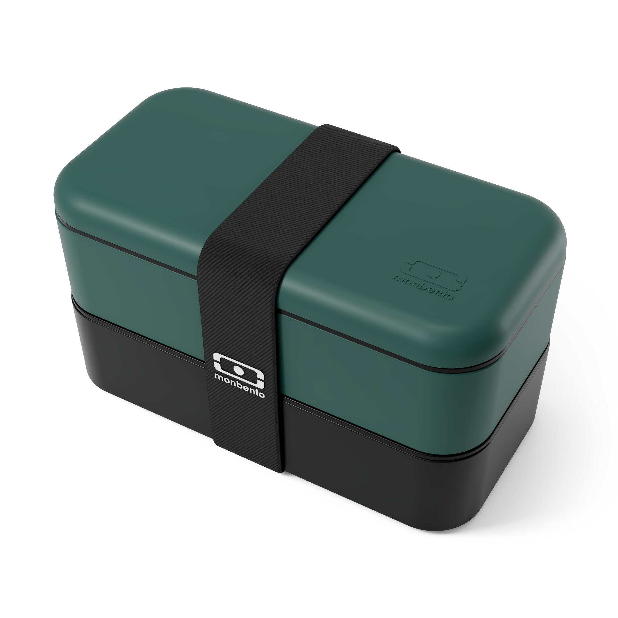 MONBENTO Portapranzo 2x500ml - 1L|Adulto|Ufficio, picnic|Made in France|Original