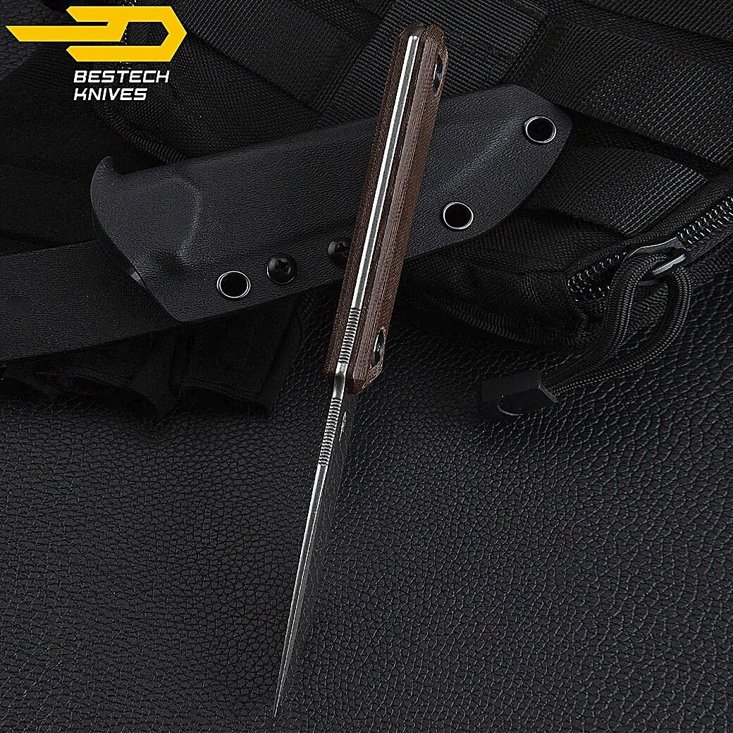 Bestech Couteau Hedron Marron Micarta D2 6/7