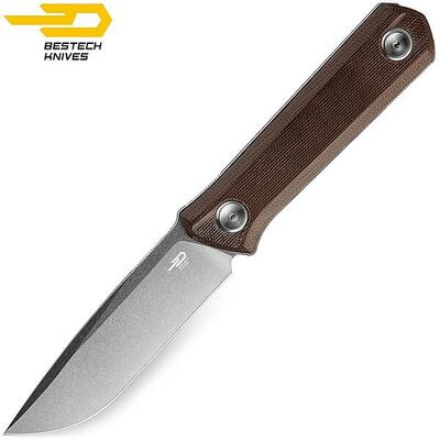 Bestech Couteau Hedron Marron Micarta D2