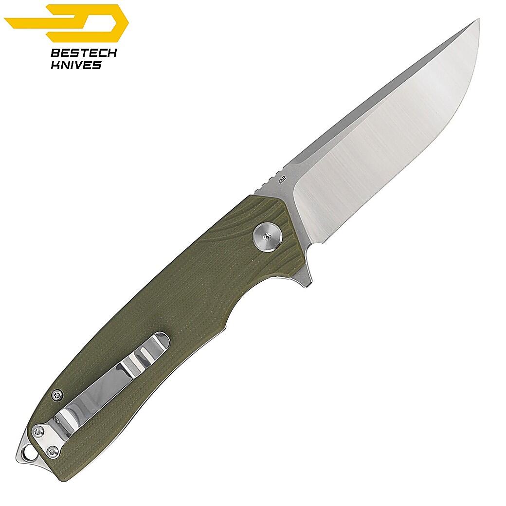 Bestech Navalha Lion Verde Exército G10 D2 4/6