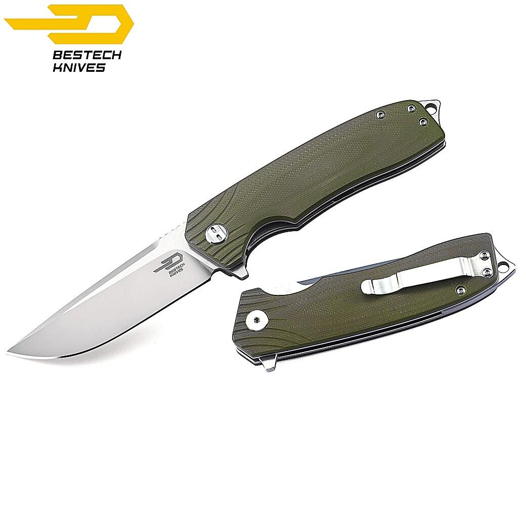 Bestech Navalha Lion Verde Exército G10 D2 5/6