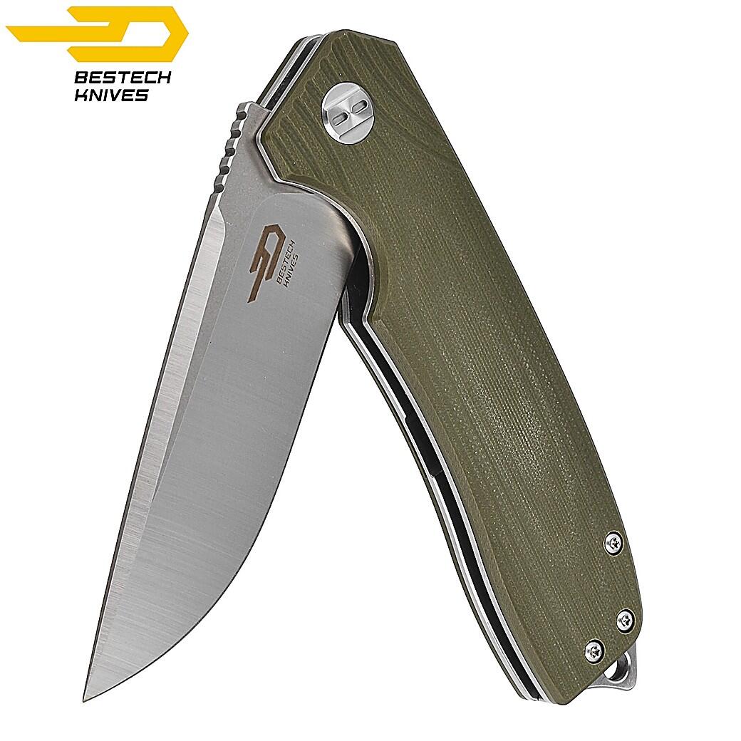 Bestech Navalha Lion Verde Exército G10 D2 2/6
