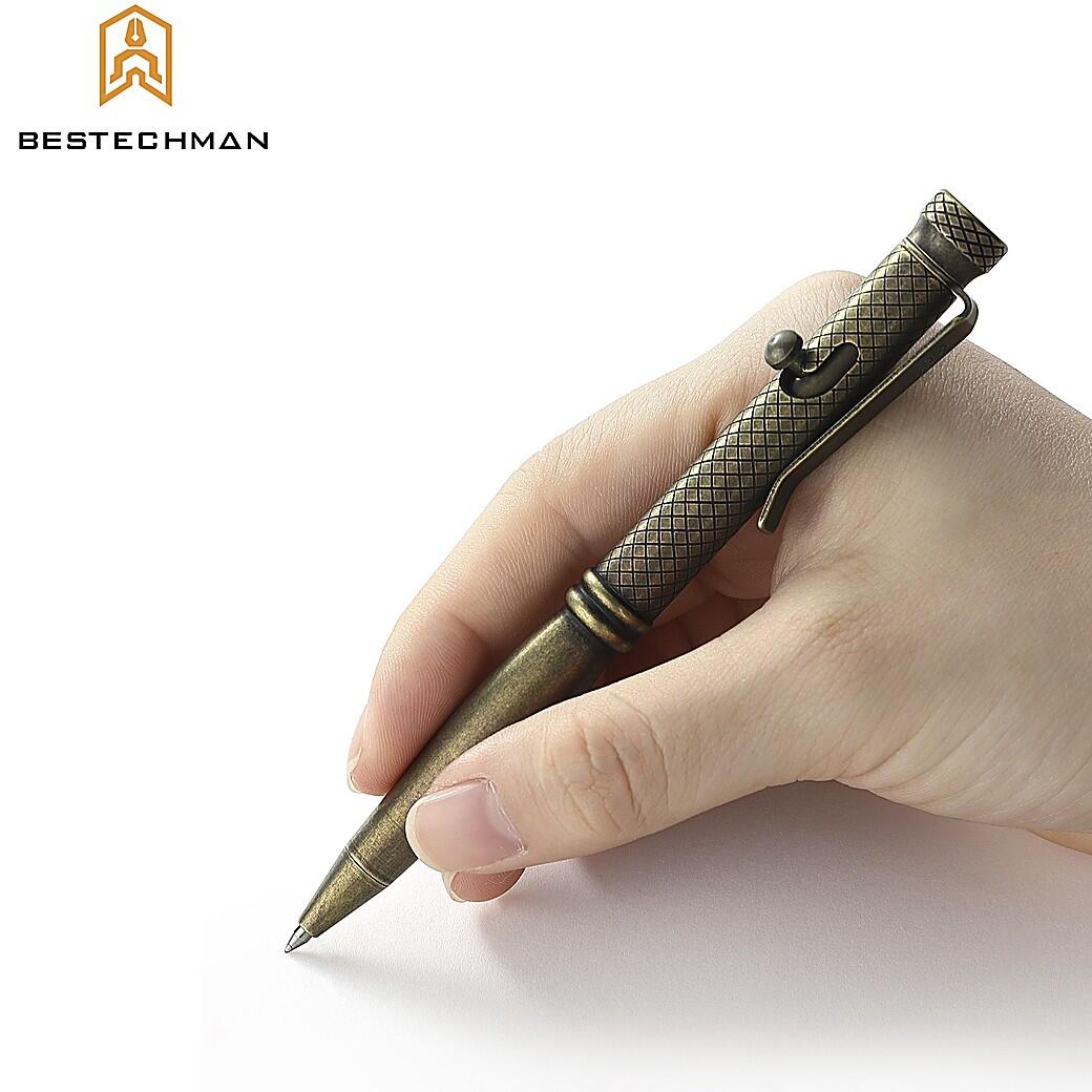 Bestechman Stylo Tactique Scribe Bronze Titane Stonewash 4/7