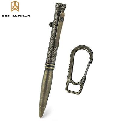 Bestechman Stylo Tactique Scribe Bronze Titane Stonewash
