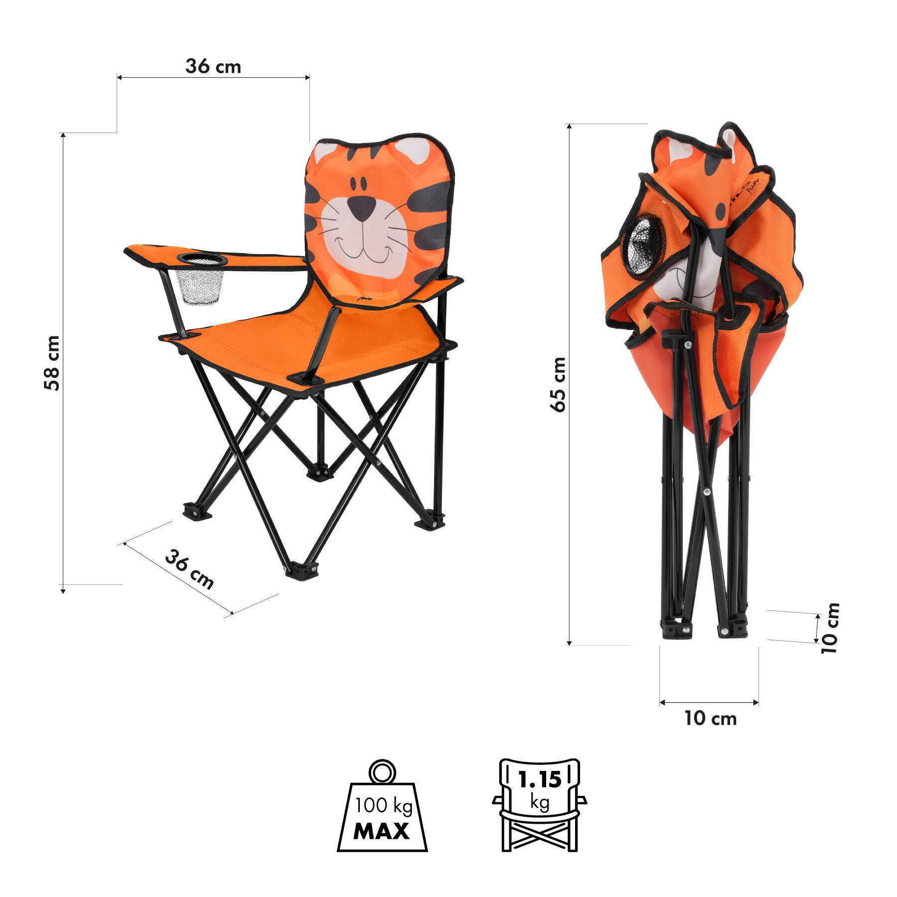 Chaise Tiger NC3305 NILS FUN 2/7