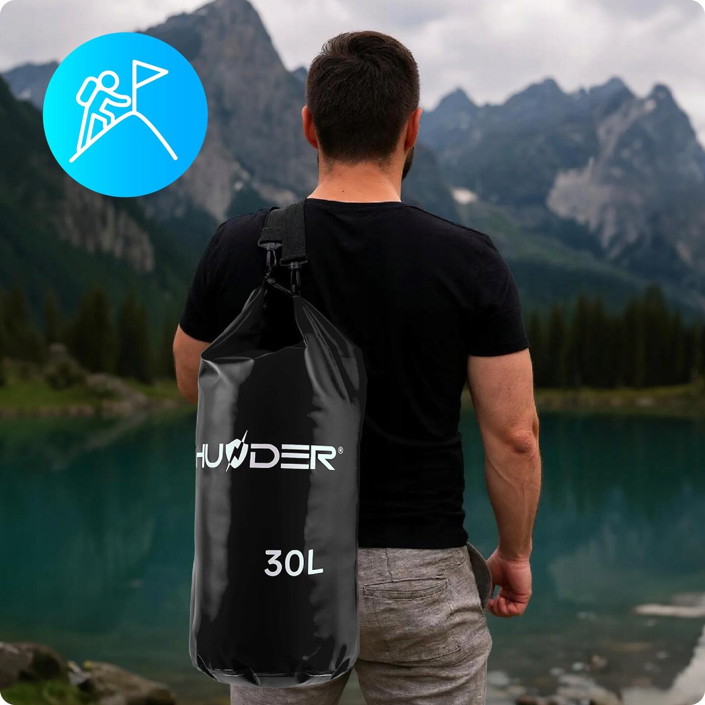 Sac étanche imperméable, pour kayak sac à dos de voyage SUP 30 L 5/6