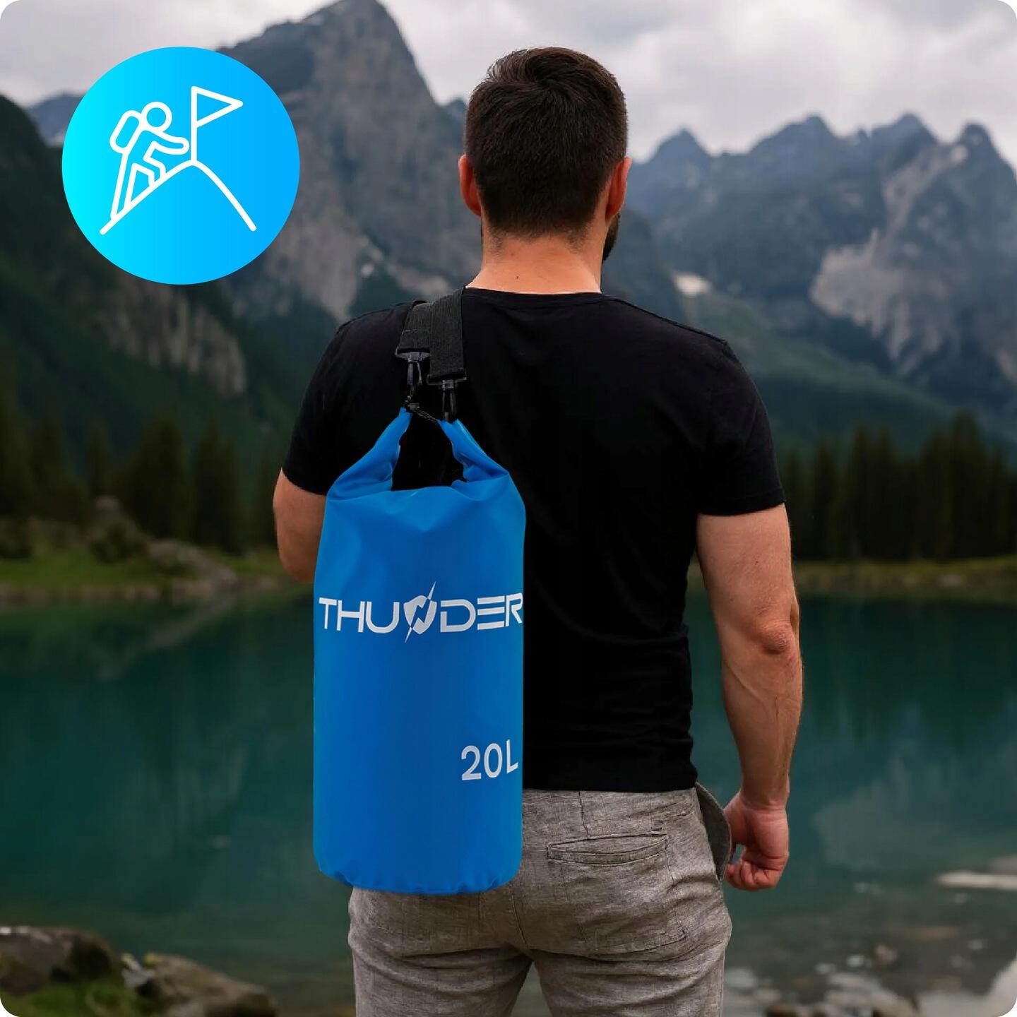 Sac étanche pour SUP, sac à dos de voyage spacieux 20 L 5/6