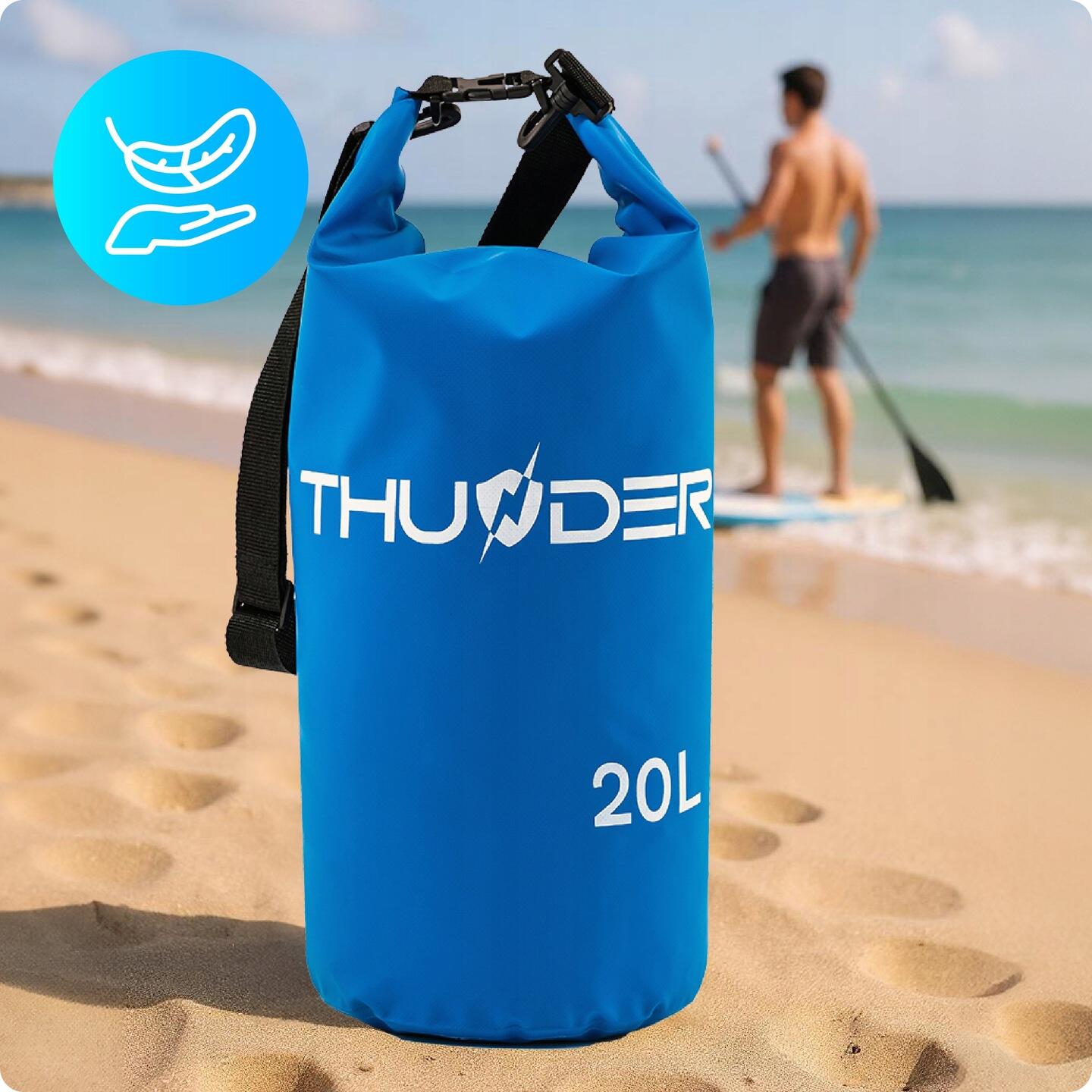 Sac étanche pour SUP, sac à dos de voyage spacieux 20 L 4/6