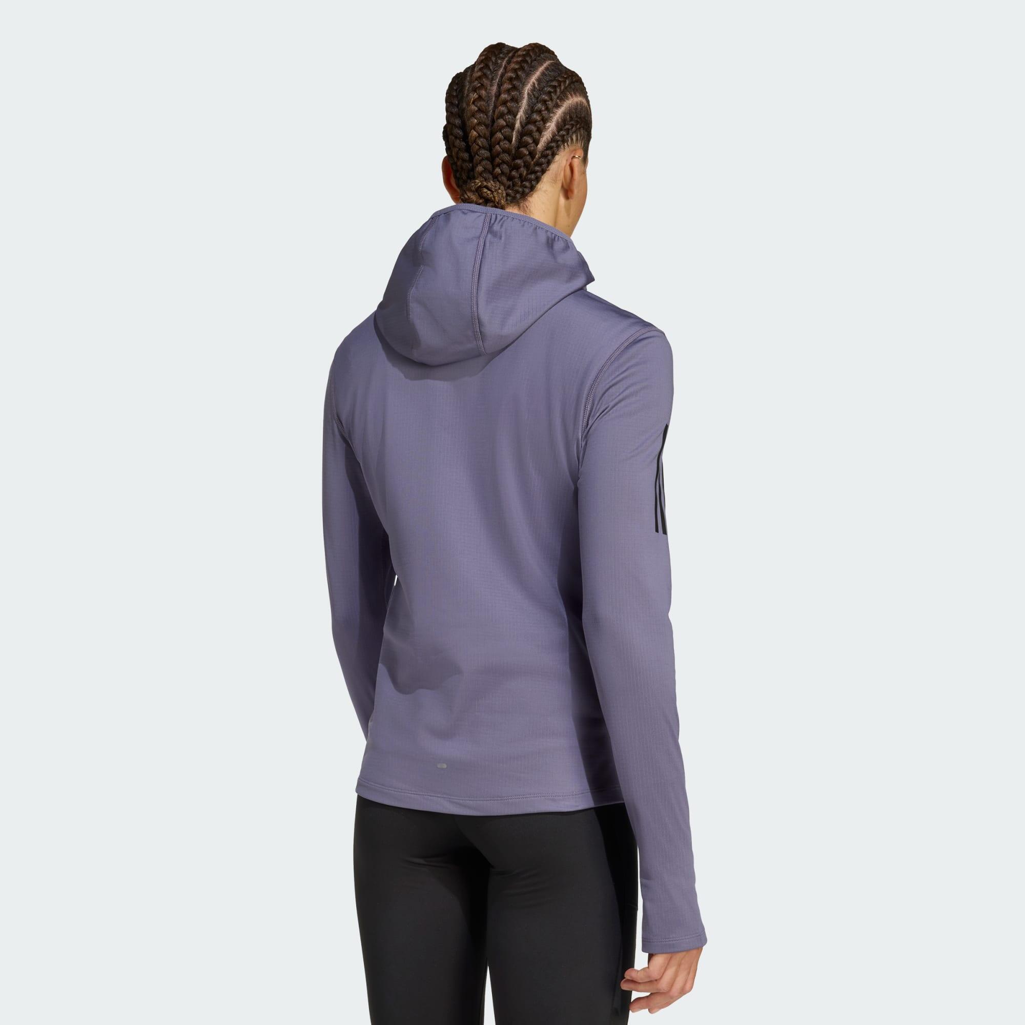 Own The Run Hoodie, winterfest, Reißverschluss bis zur Brust 4/7