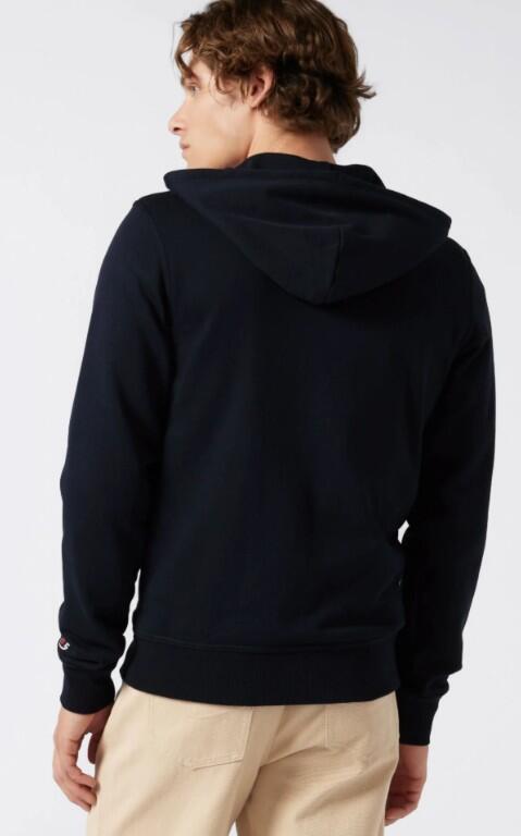 Champion FULL ZIP HOODIE SWEATSHIRT Heavy Soft Compact Uomo, Blu Navi,XXL 2/4