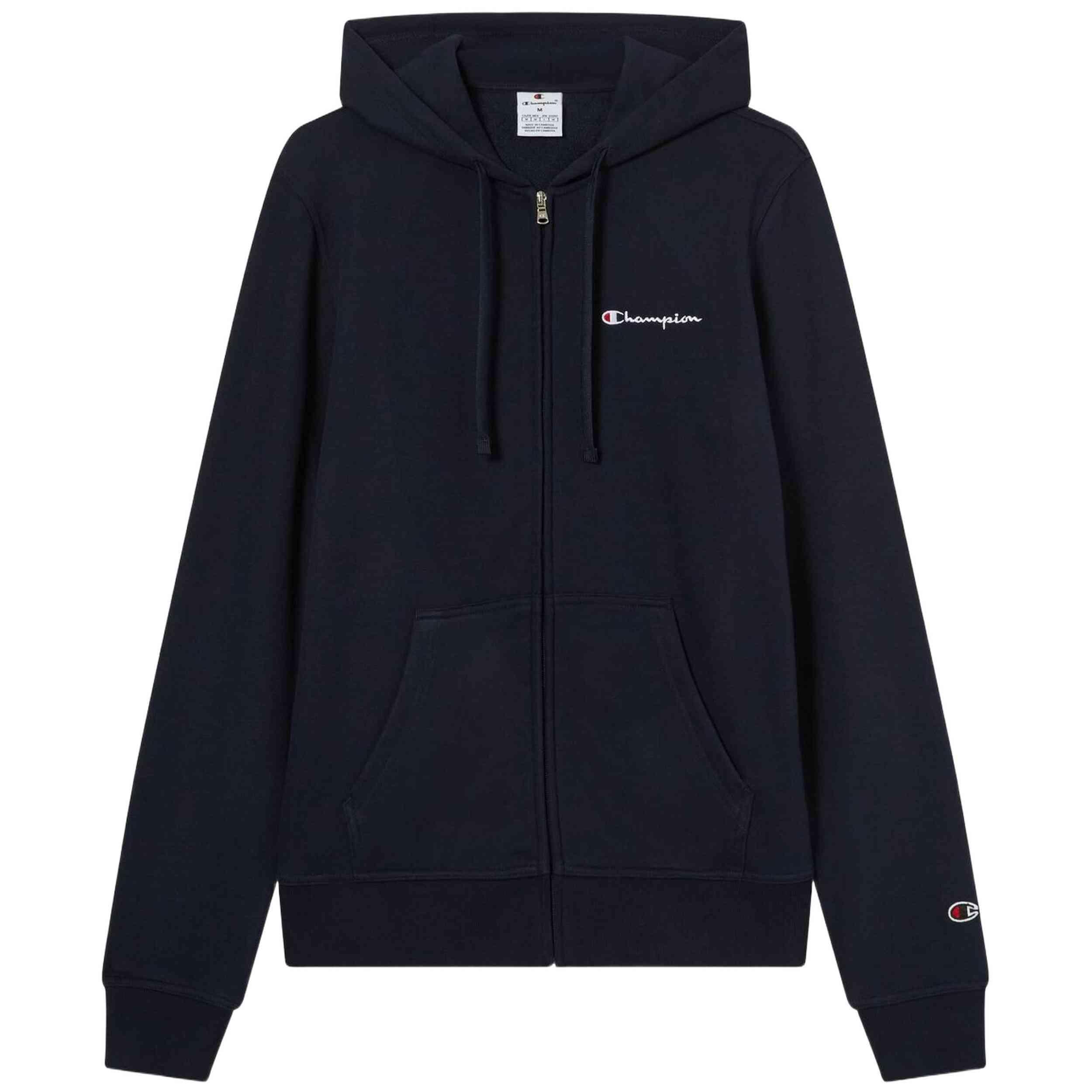 Champion FULL ZIP HOODIE SWEATSHIRT Heavy Soft Compact Uomo, Blu Navi,XXL 3/4