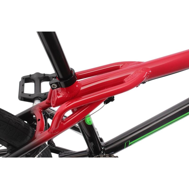 Bicicletă BMX alu TRICKY AL roșu 20 inch 10,9 kg