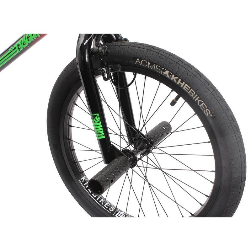Bicicletă BMX alu TRICKY AL roșu 20 inch 10,9 kg