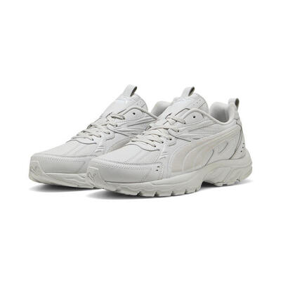 Milenio tech leather unisex sneakers puma feather gray white