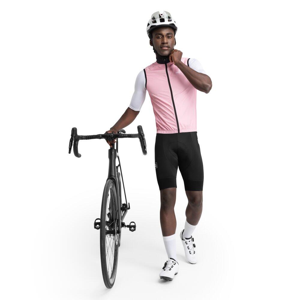 Gilet antivento da ciclismo da uomo V1 Berthel Rosa 3/7