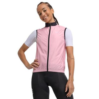 Dames fietsen winddicht fietsvest v1-w berthel roze
