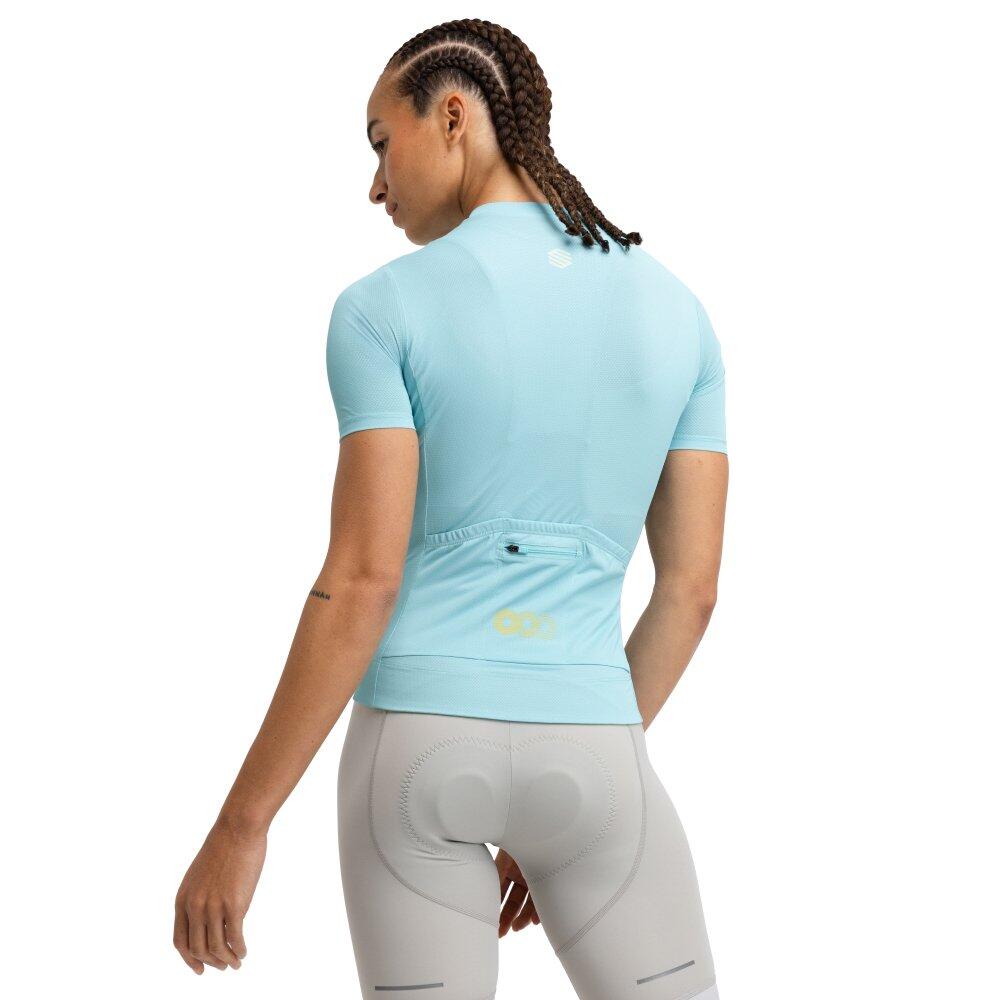 Maglia in rete da ciclismo a maniche corte da donna M8 Habitat Blu 2/6