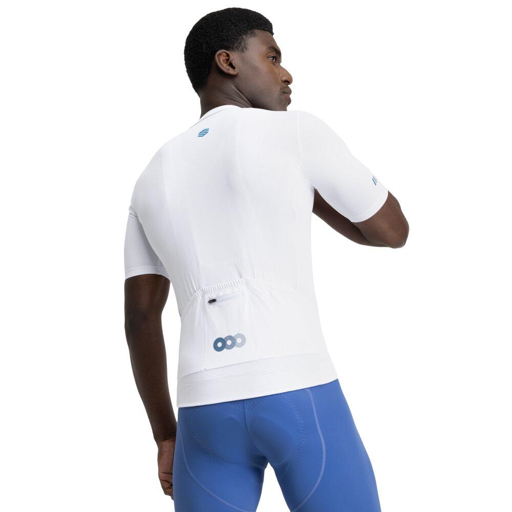 Maillot vélo mesh manches courtes homme Cyclisme M8 Inertia Blanc 2/7