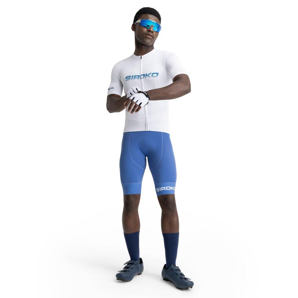 Maillot vélo mesh manches courtes homme Cyclisme M8 Inertia Blanc 3/7