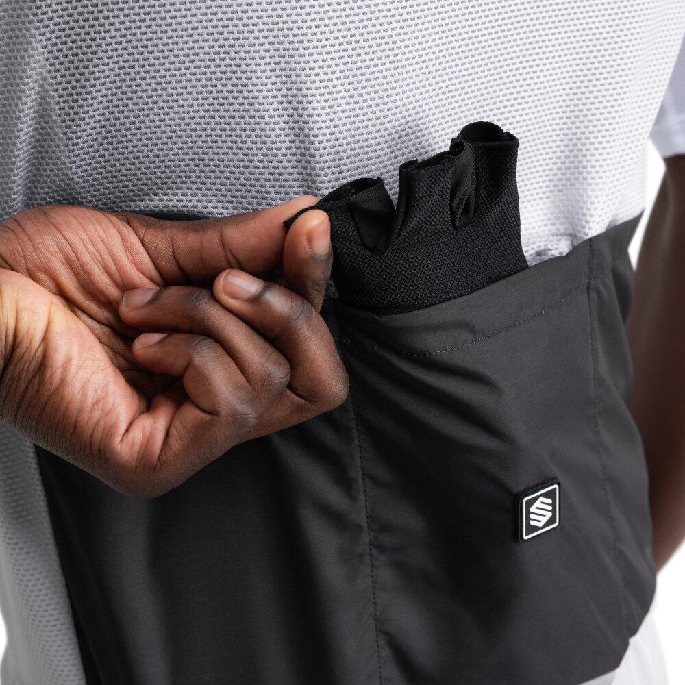 Gilet antivento da ciclismo da uomo V1 Ramaz Grigio 4/7
