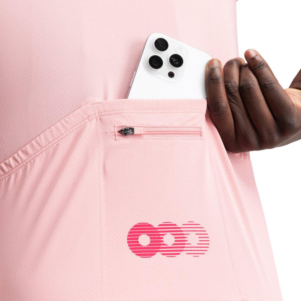 Maillot vélo mesh manches courtes homme Cyclisme M8 Metre Rose 4/7