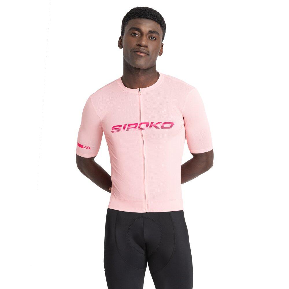SIROKO Men Cycling 's short sleeve mesh jersey M8 Metre Pink