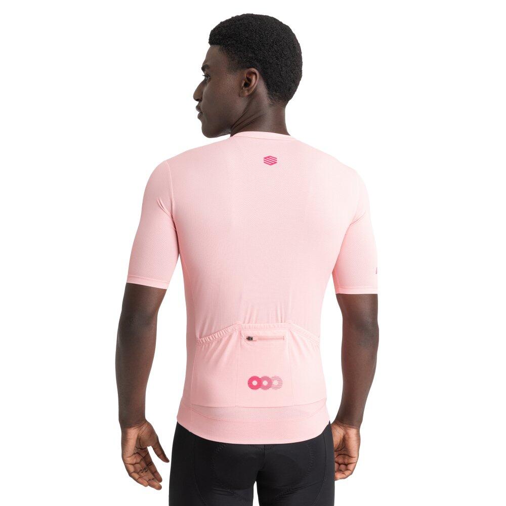 Maillot vélo mesh manches courtes homme Cyclisme M8 Metre Rose 2/7