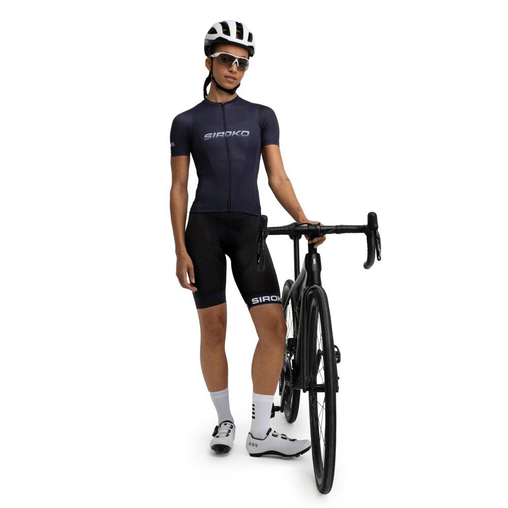 Maillot vélo mesh manches courtes femme Cyclisme M8 Route Noir 3/6