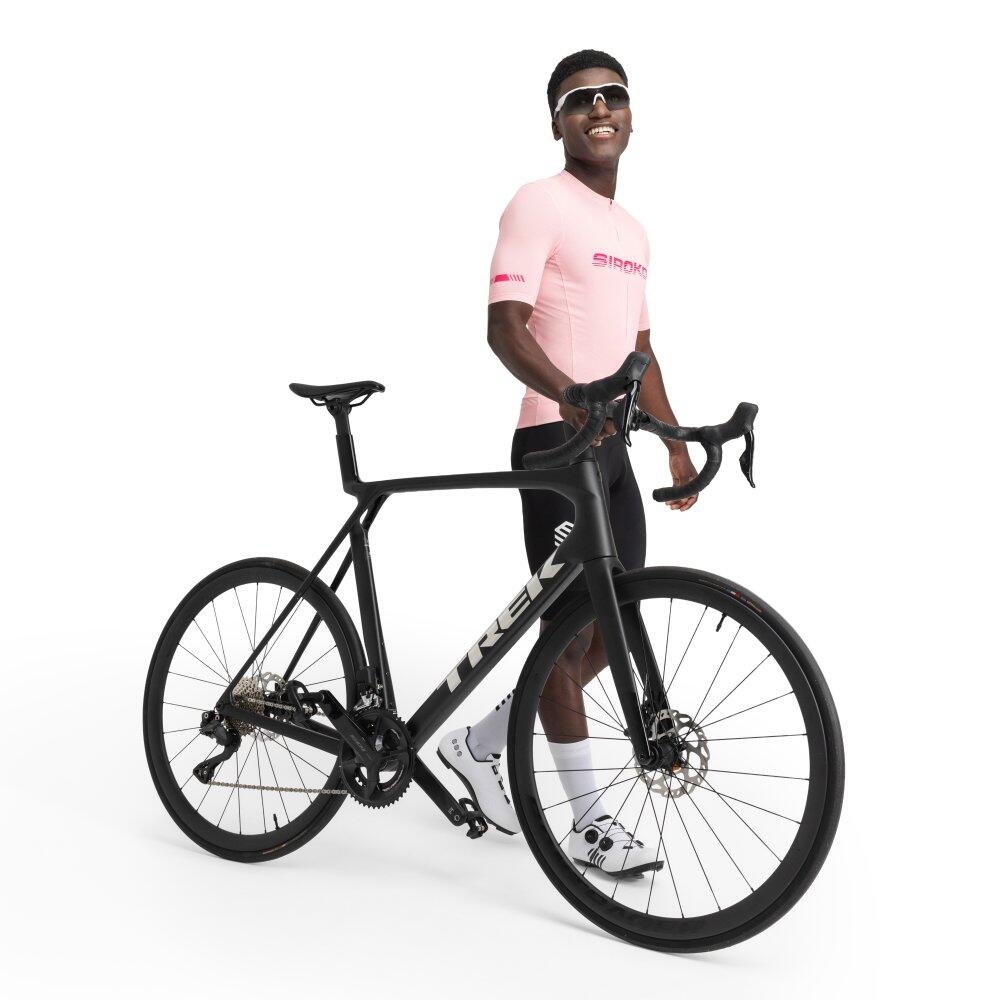 Maillot vélo mesh manches courtes homme Cyclisme M8 Metre Rose 3/7