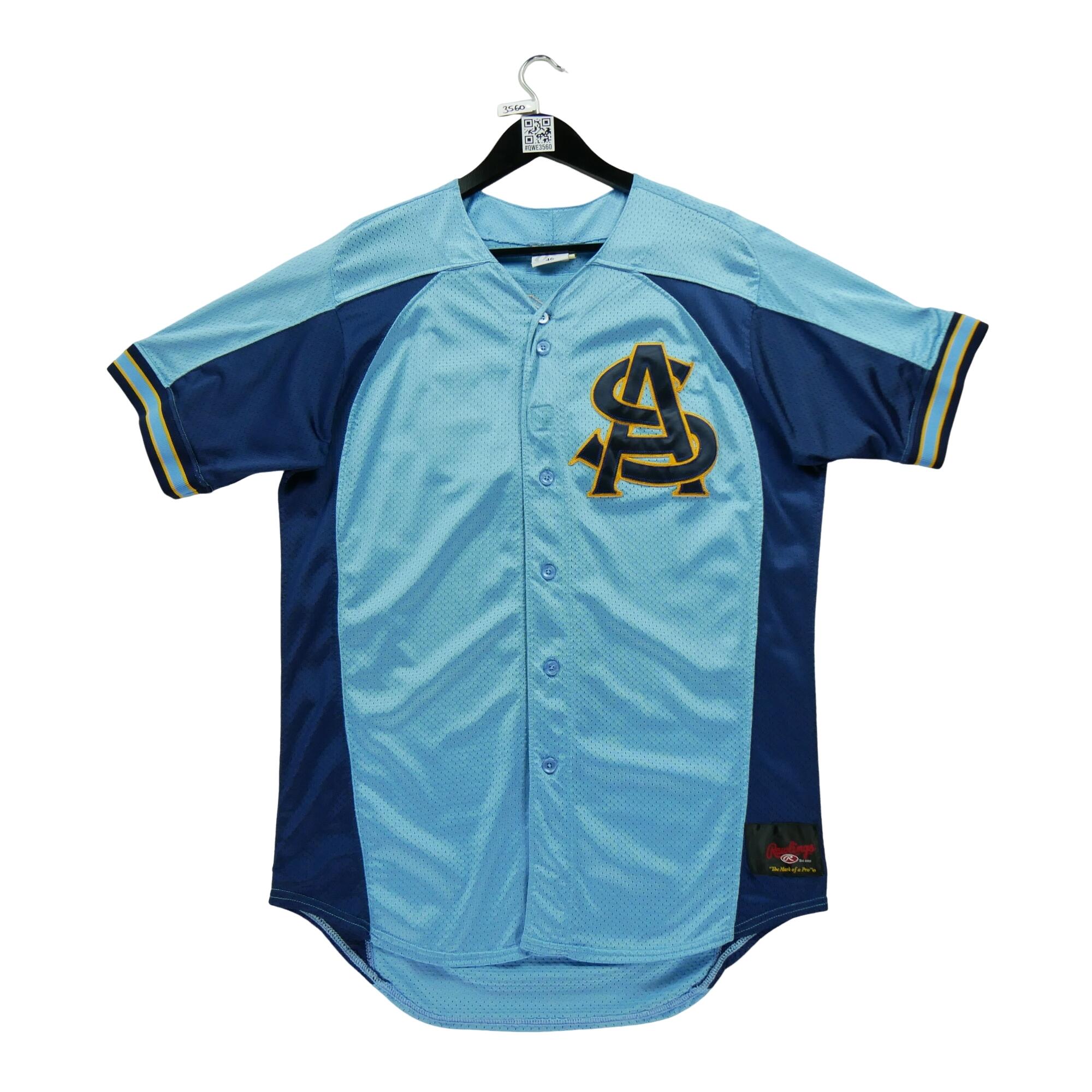 Seconda Mano - Maglia da baseball blu da uomo - Stato eccellente 1/7