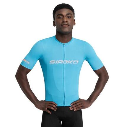 Maillot vélo mesh manches courtes homme Cyclisme M8 Environs Bleu