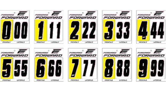 Kit Numéros Plaque Forward - Noir - Stickers - 1