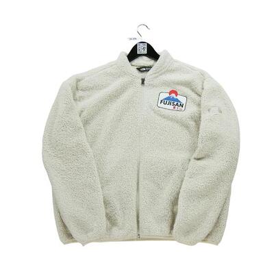 Tweedehands - dames beige fleece jas - als nieuw