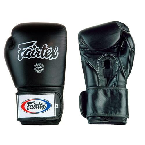 Fairtex BGV5 Leder Boxhandschuhe Super Sparring - Schwarz 12 Unzen 4/5