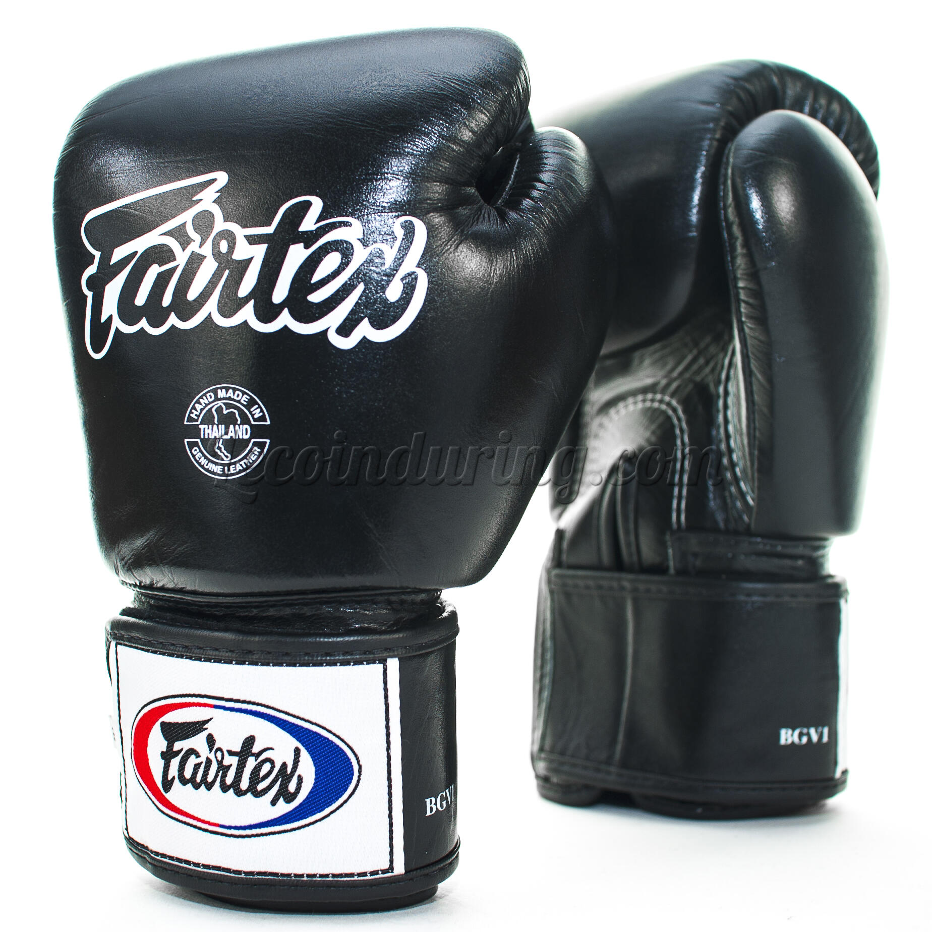 Fairtex BGV5 Leder Boxhandschuhe Super Sparring - Schwarz 12 Unzen 2/5