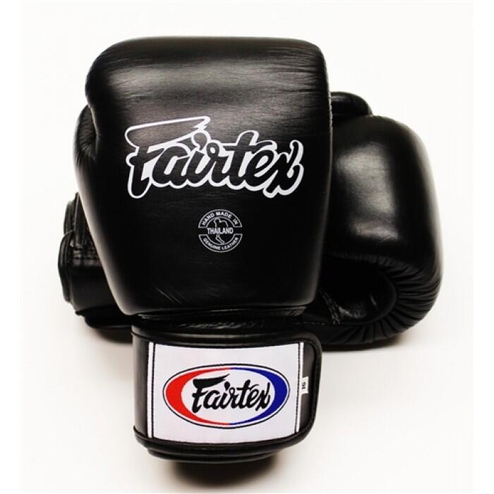 Fairtex BGV5 Leder Boxhandschuhe Super Sparring - Schwarz 12 Unzen 3/5