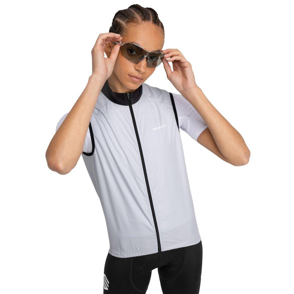 SIROKO Women Cycling 's windproof vest V1-W Ramaz Grey