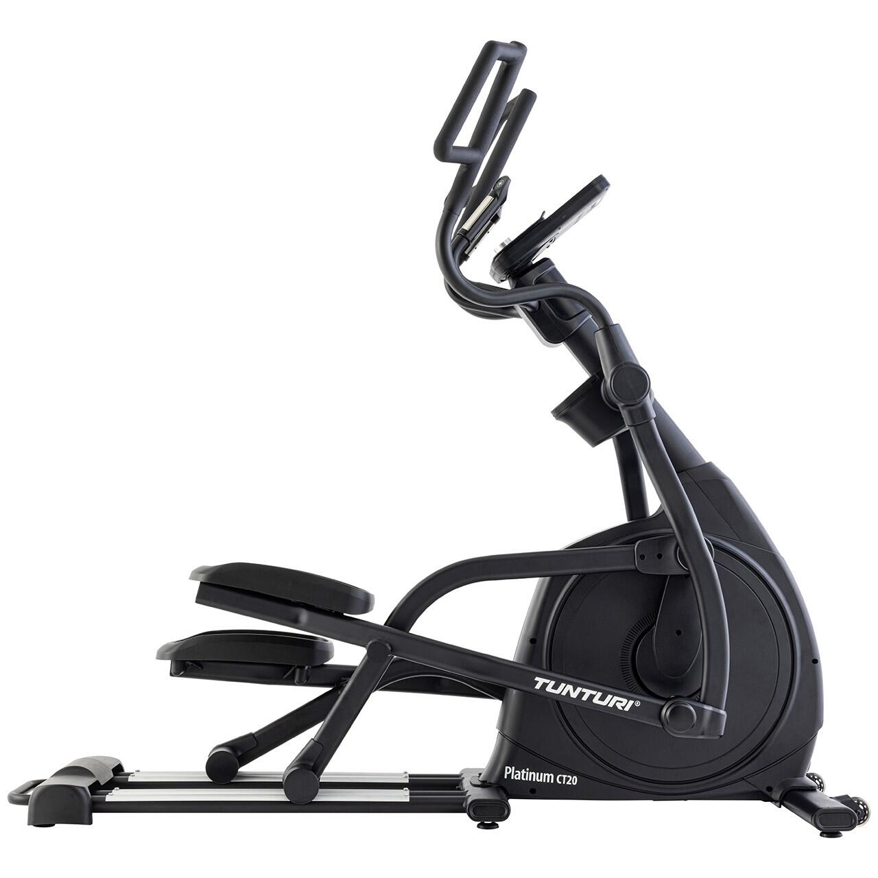 TUNTURI Crosstrainer - 48 weerstandsniveaus - Bluetooth - Hartslagmeters - Platinum CT20