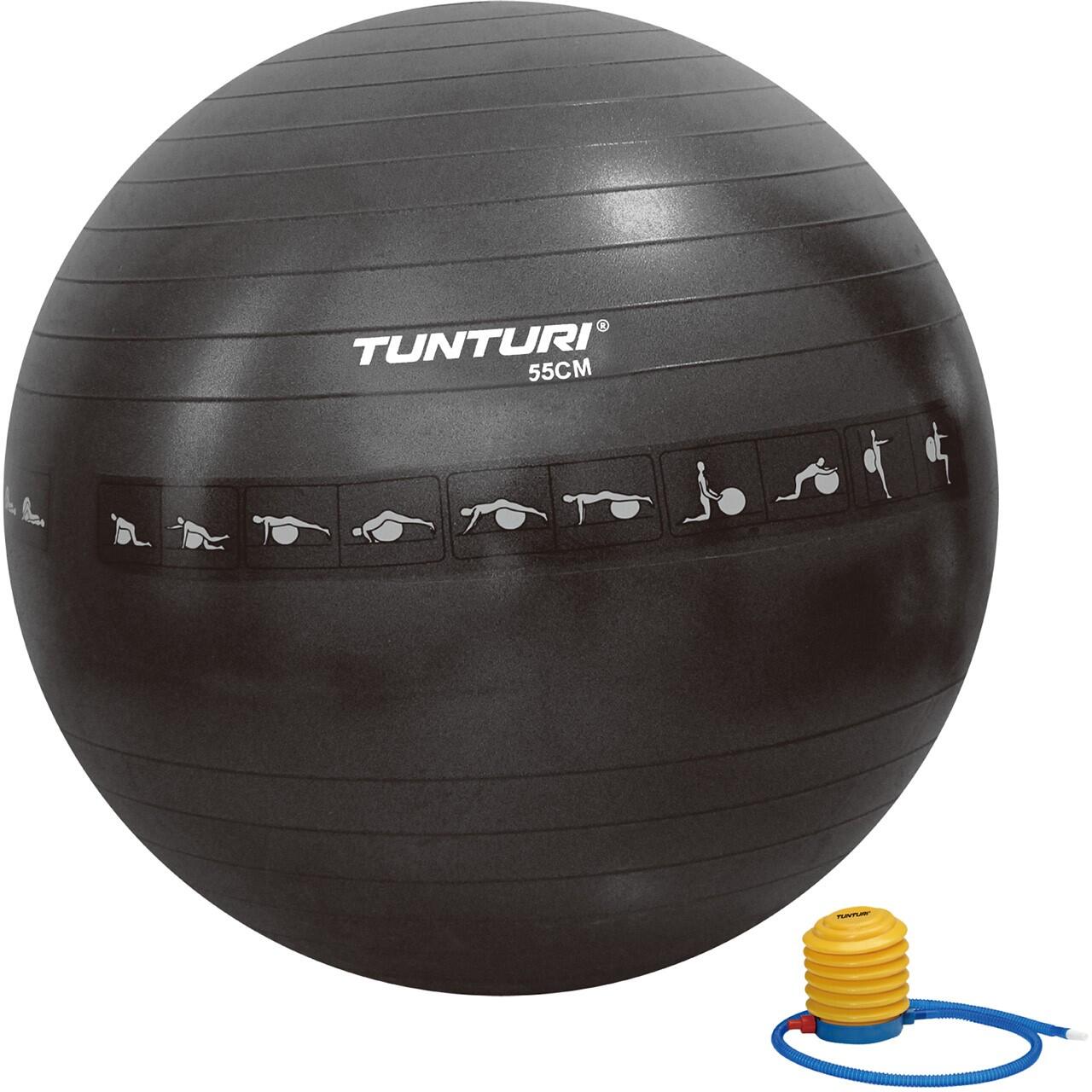 Tunturi ABS Gymnastikball reissfest Schwarz 1/7
