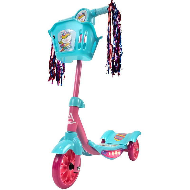 Trotineta de copii cu lumini si muzica Kiddy, turquoise